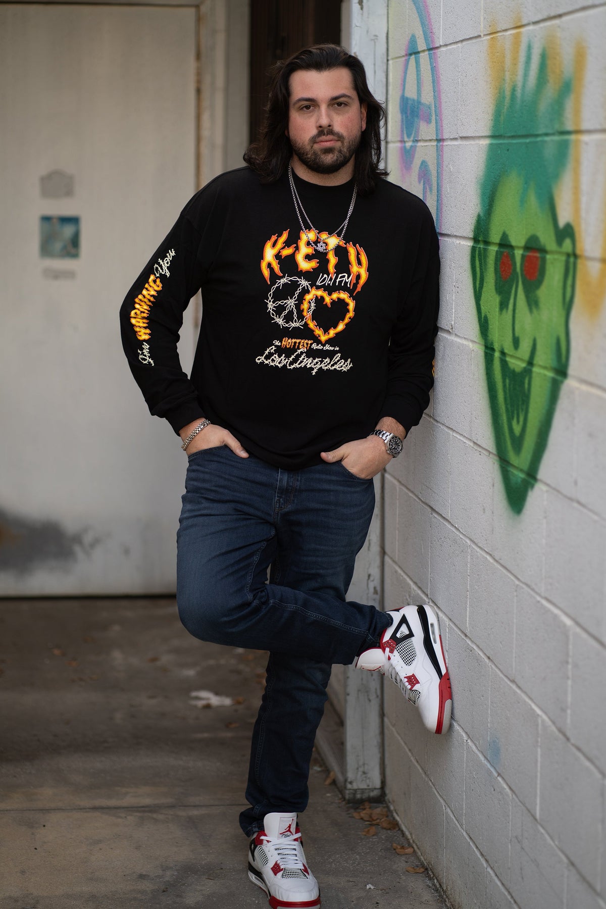 K-ETH Drop Shoulder Long Sleeve Tee