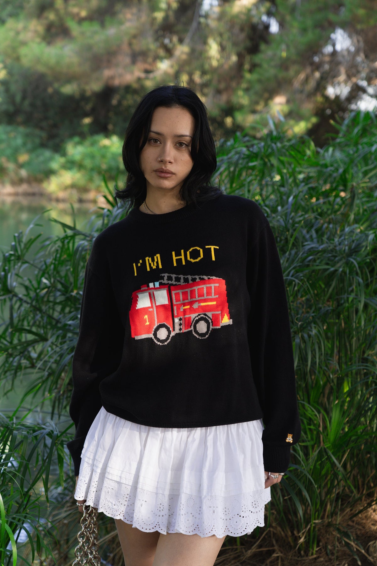 I'm Hot Firetruck Sweater